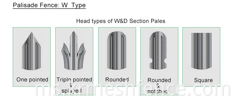 Popular online palisade fence euro panel garden fence